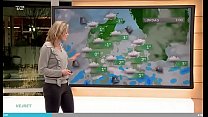 weather woman cecilie hother of tv2 danmark jer down challange